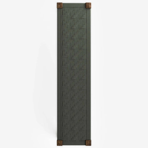 Basil Teak Wood Boho Handwoven Bench
