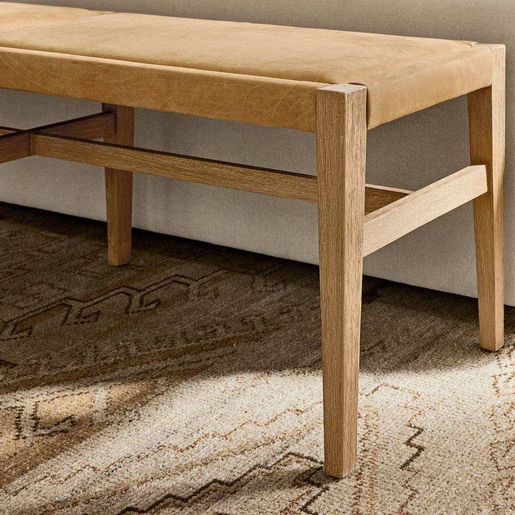 Tuna PU Leather Upholstered Wood Bed Bench